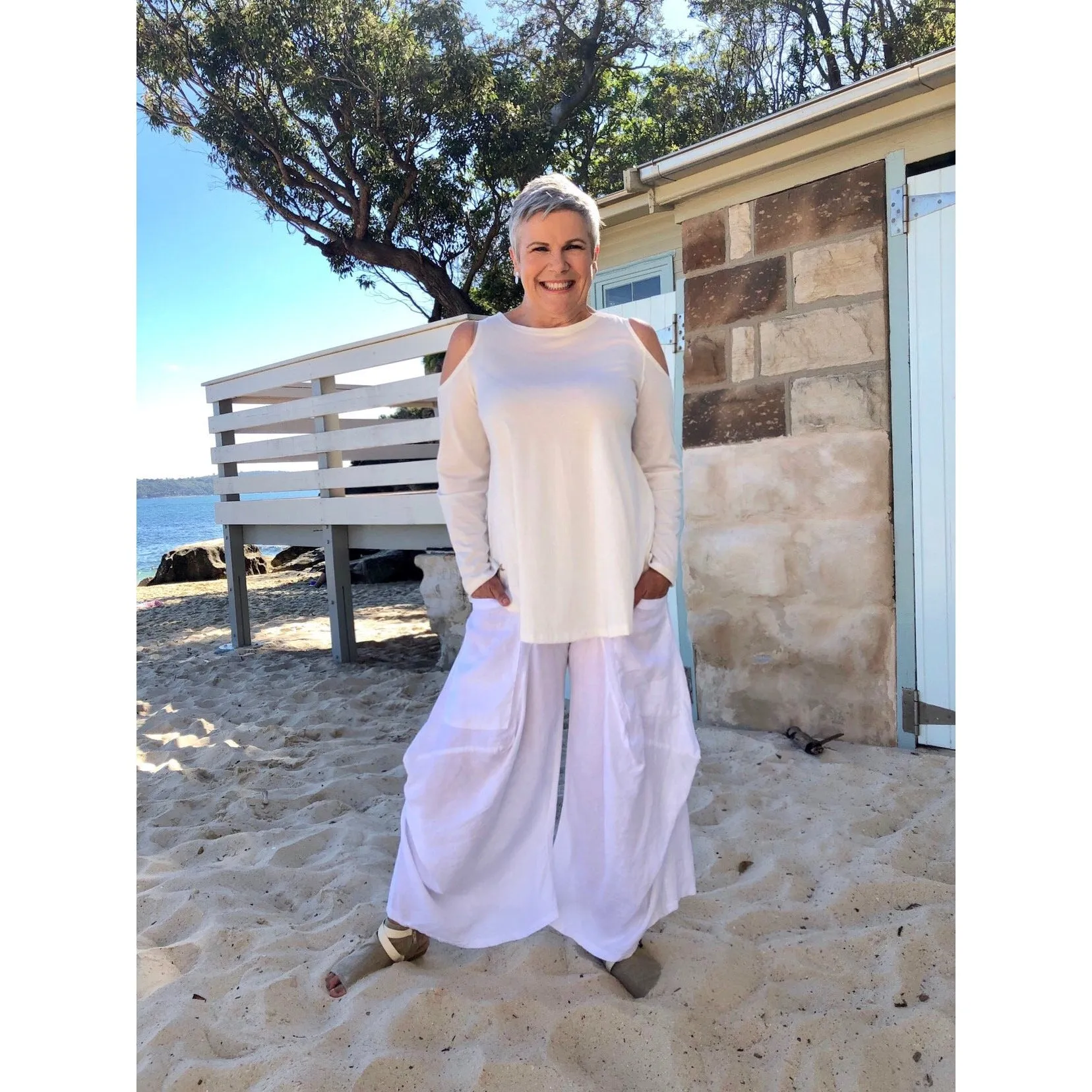 Linen Pantaloon Pants