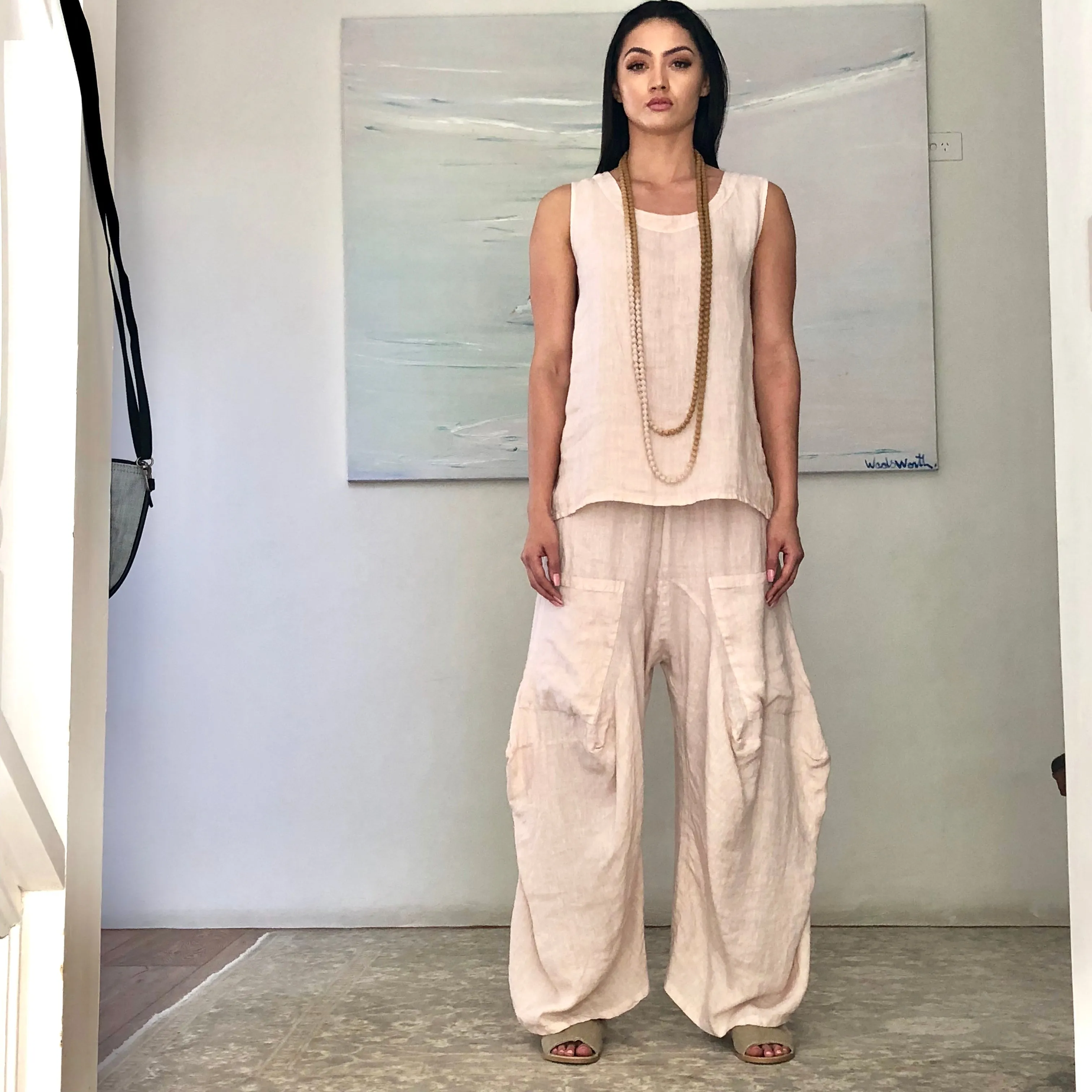 Linen Pantaloon Pants