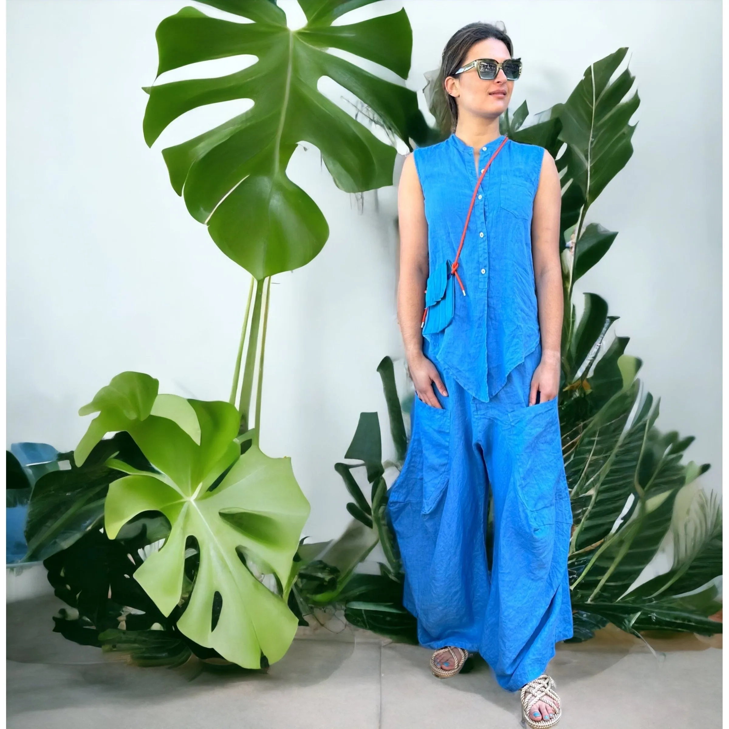 Linen Pantaloon Pants