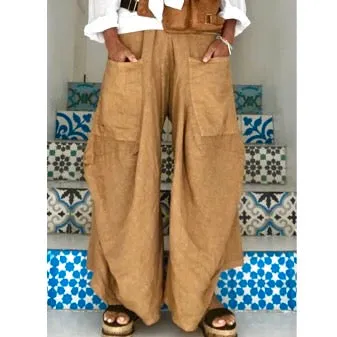 Linen Pantaloon Pants