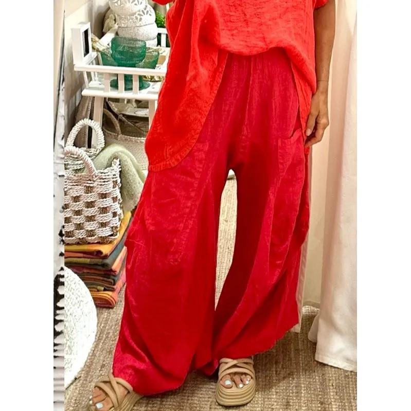 Linen Pantaloon Pants