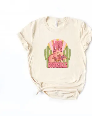 Long Live Cowgirls Cactus Short Sleeve Graphic Tee | Cream