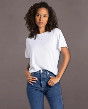 Marlowe Short Sleeve White Tee