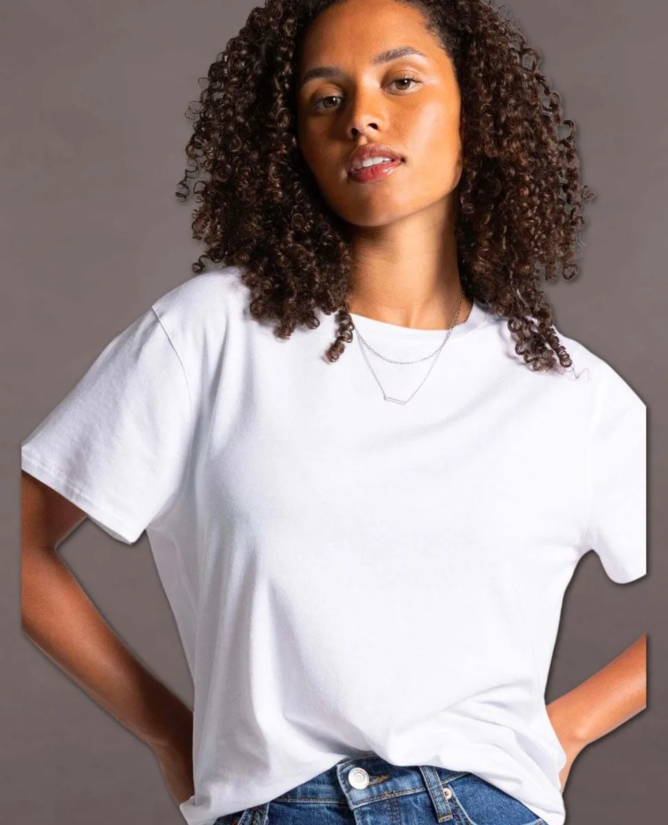 Marlowe Short Sleeve White Tee