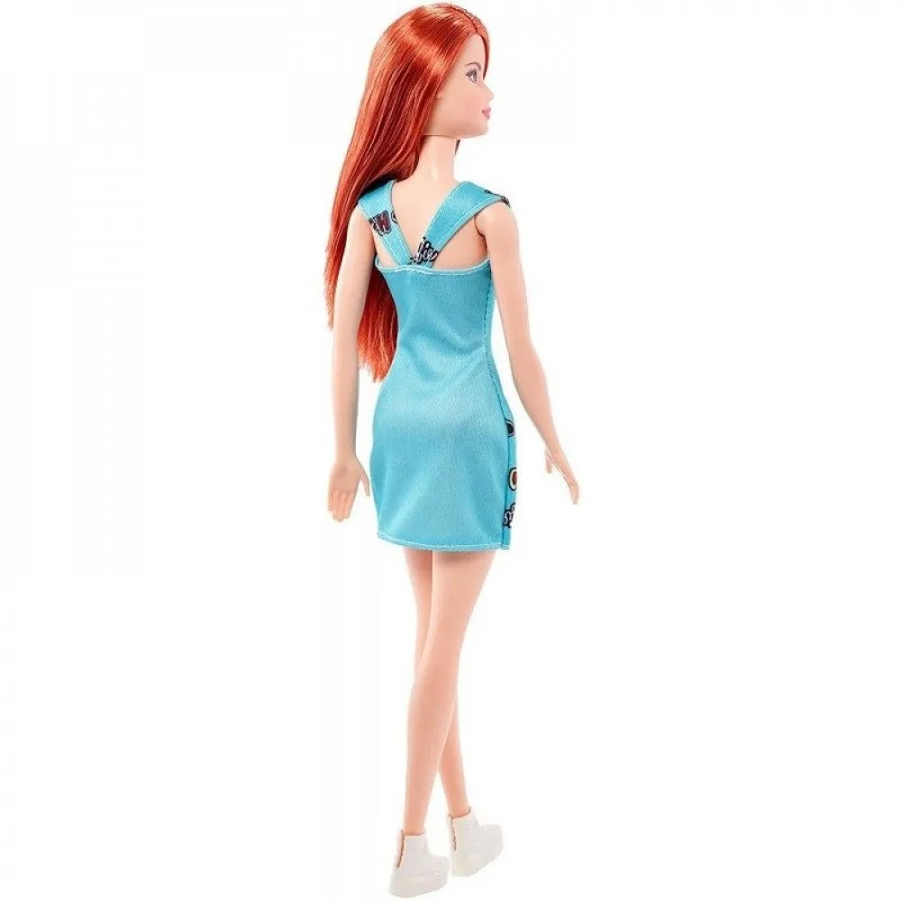 Mattel Barbie Doll with Modern Aquablue Dress 3Y 