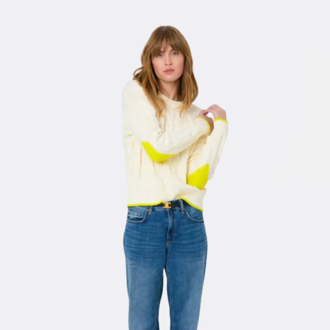 Maxwork Cable Sweater (Ivory Tint)