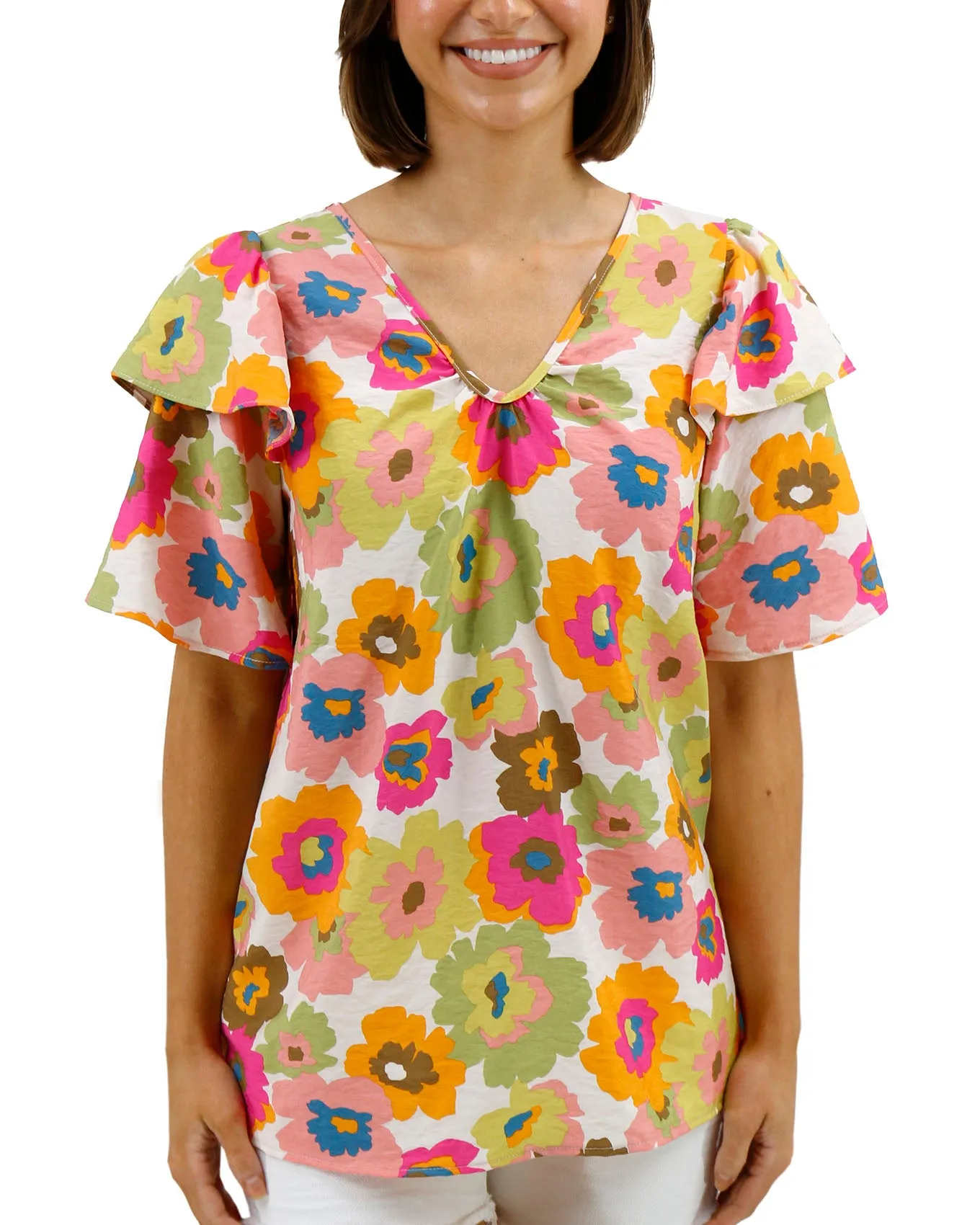 Multi Floral Summer Breeze Blouse