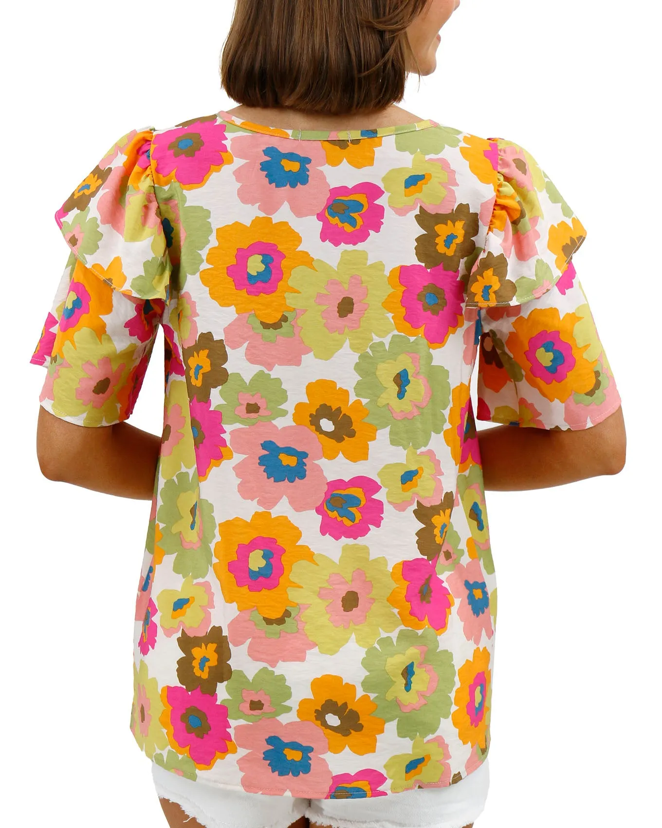 Multi Floral Summer Breeze Blouse