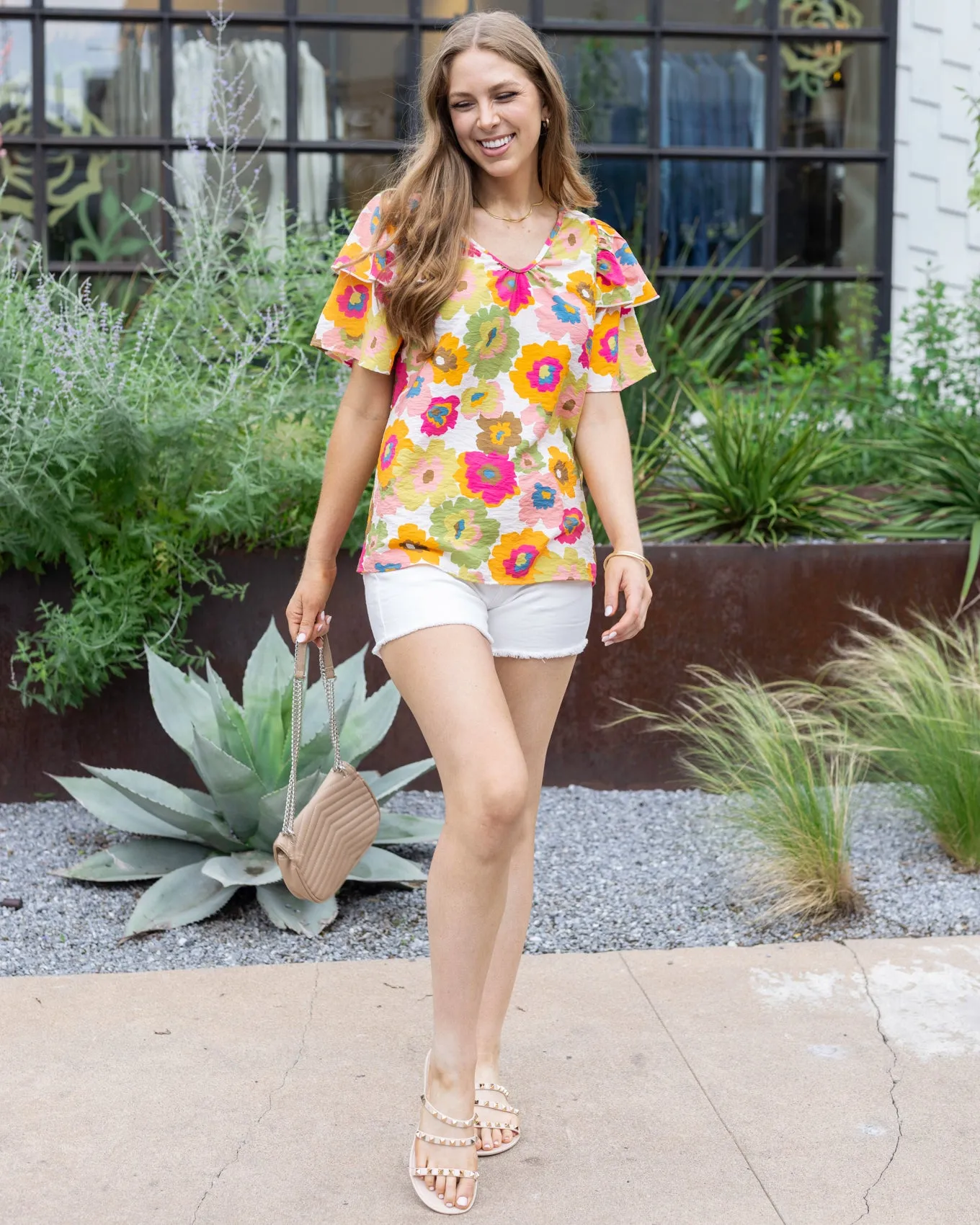 Multi Floral Summer Breeze Blouse