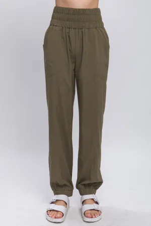 Olive Windbreaker Jogger