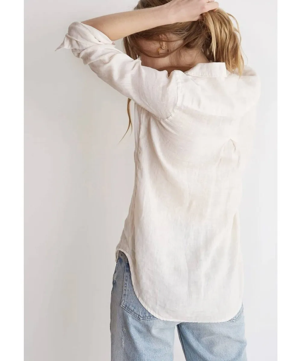 Pocket Button Down Flax