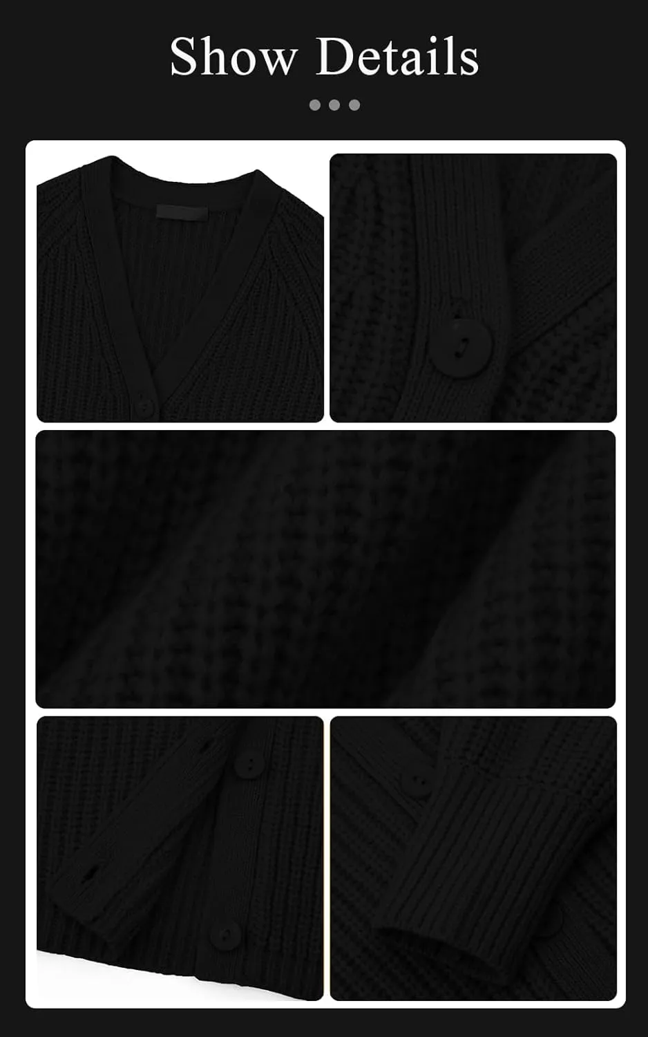 PRETTYGARDEN Womens Sweaters 2025 Long Sleeve Open Front Chunky Cardigan Sweaters for Women Dressy Short Cardigans