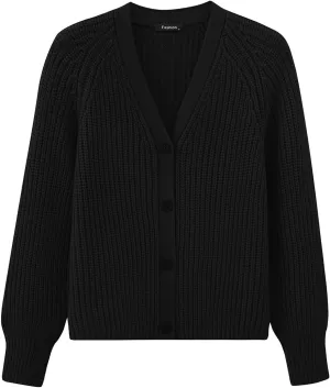 PRETTYGARDEN Womens Sweaters 2025 Long Sleeve Open Front Chunky Cardigan Sweaters for Women Dressy Short Cardigans