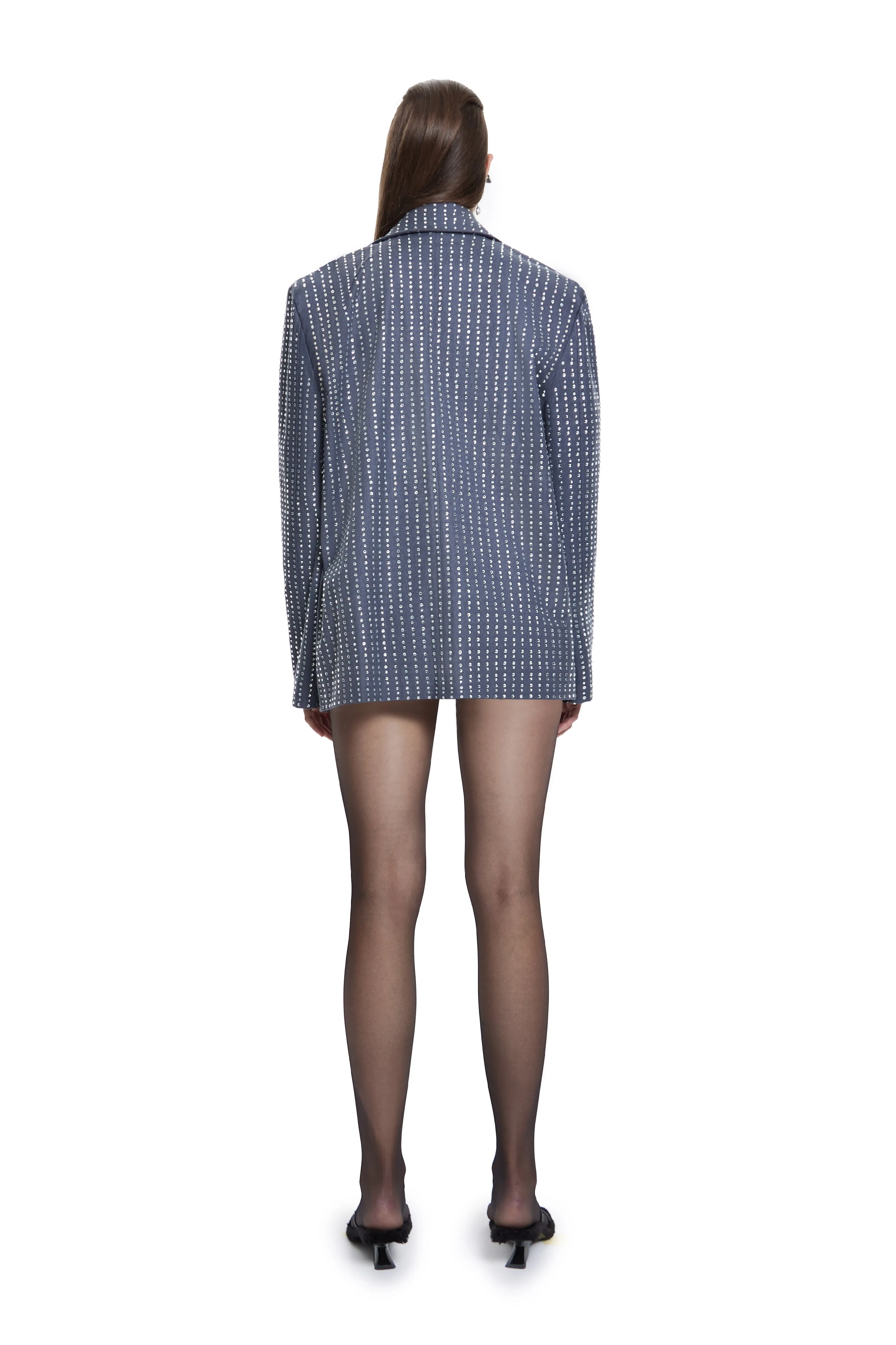 Radiance Gray Long Sleeve Blazer