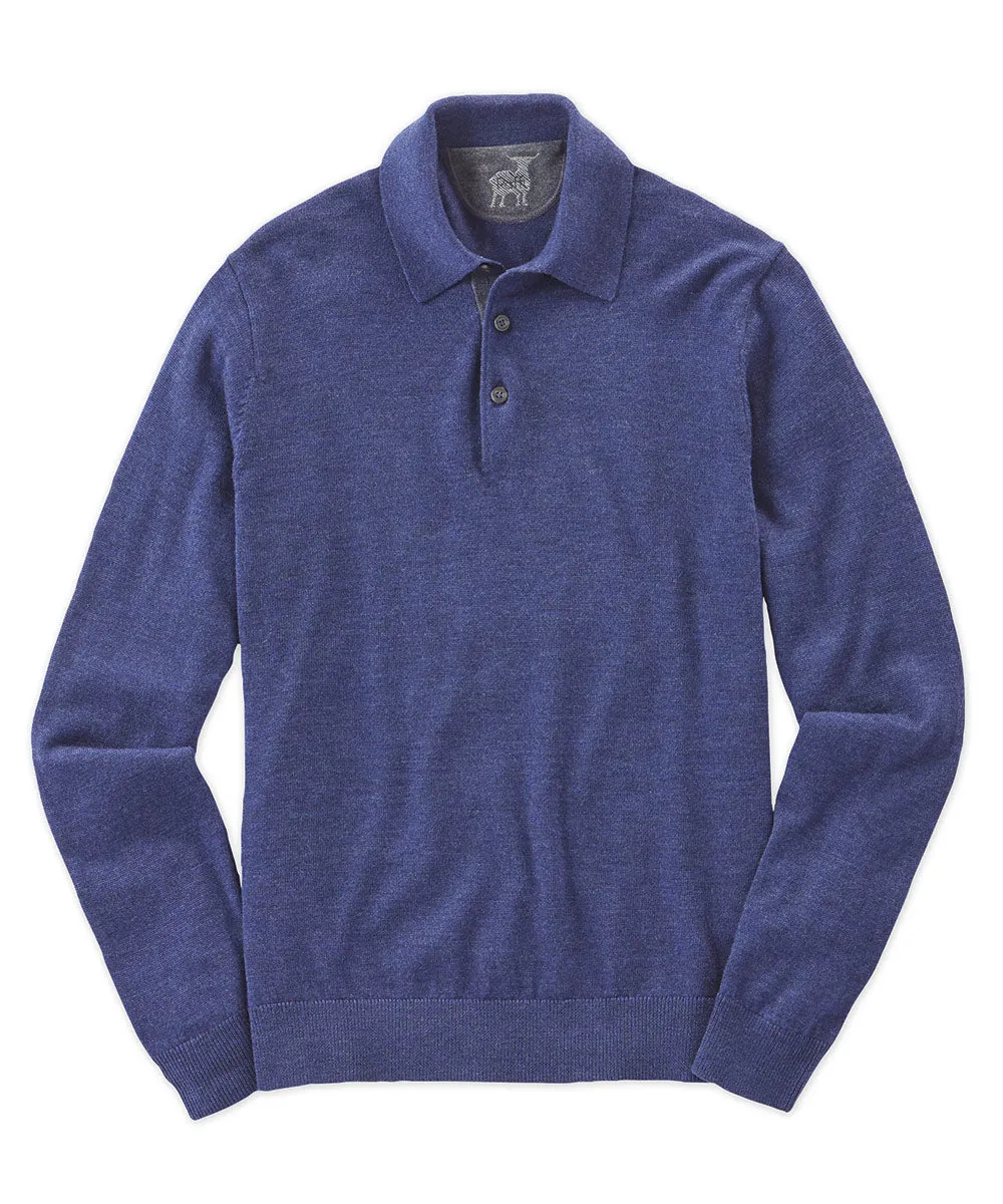 Raffi Merino Wool Polo Sweater