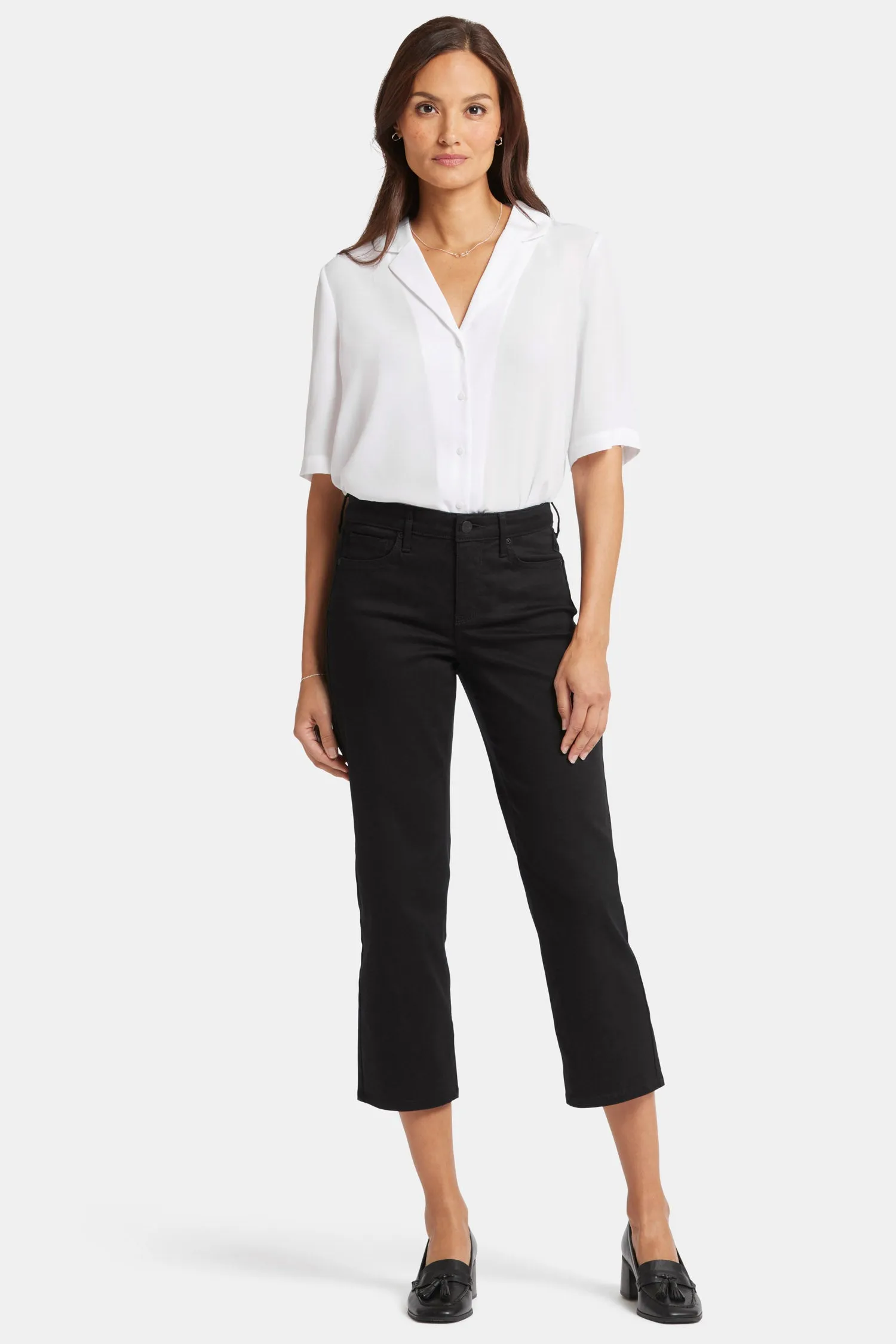 Relaxed Piper Crop Jeans - Black