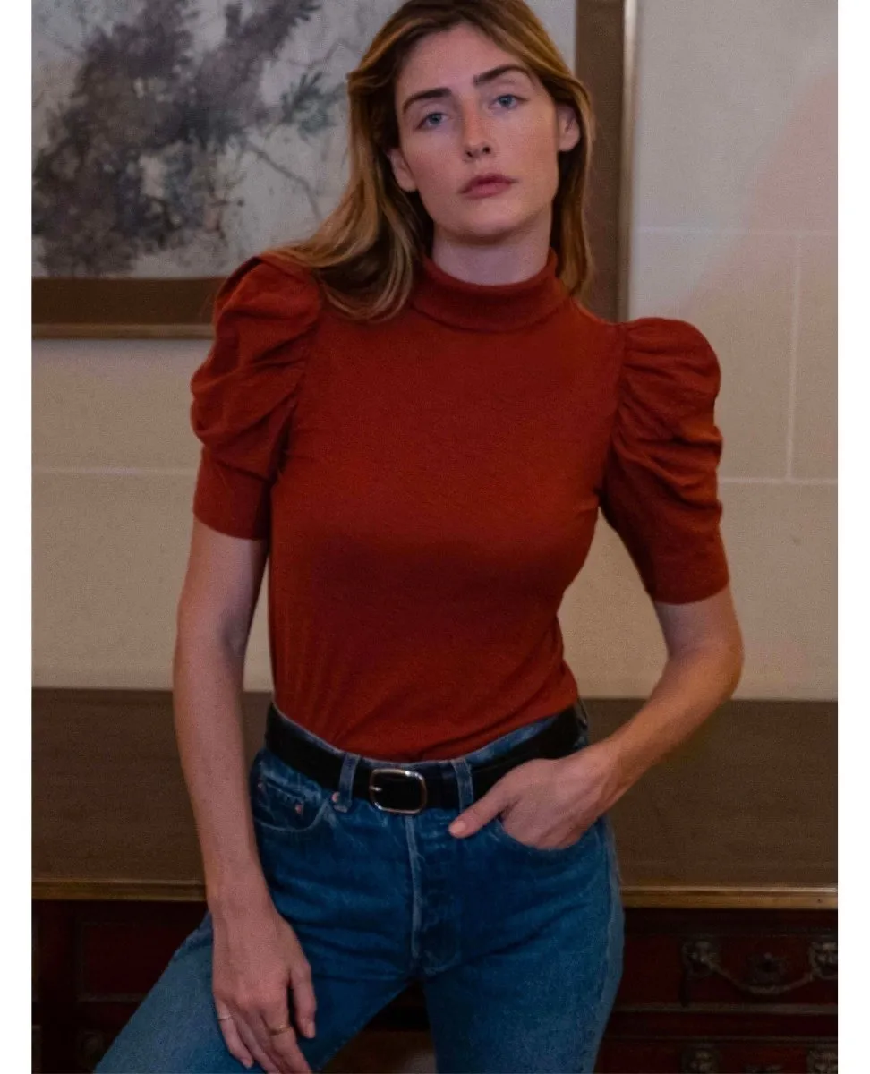 Restocked Dawn Femme Turtleneck Red Clay