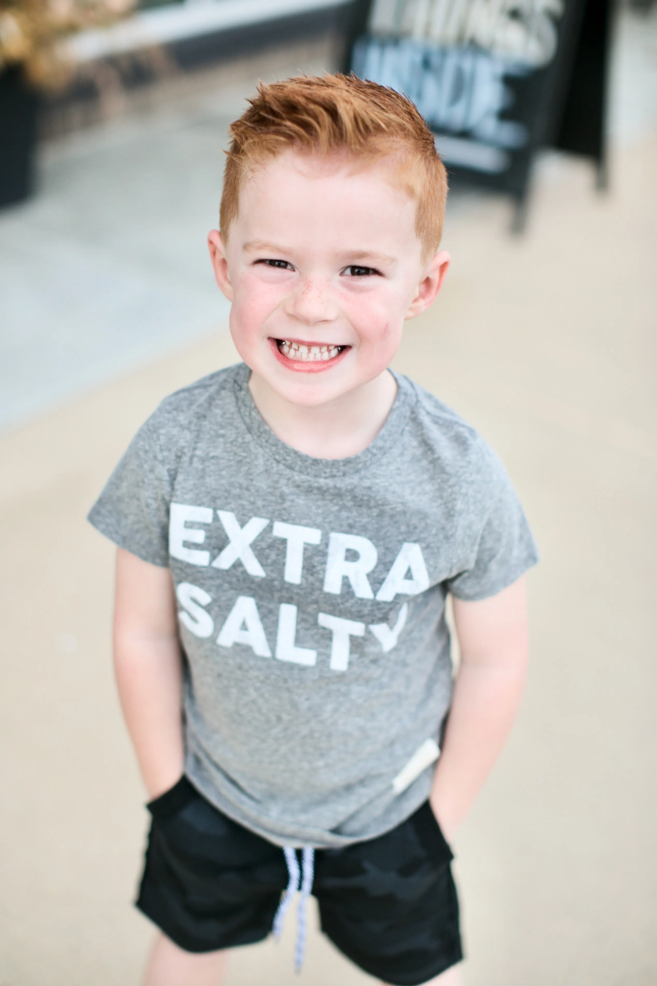 Retro Brand - Extra Salty Tee in Heather Grey