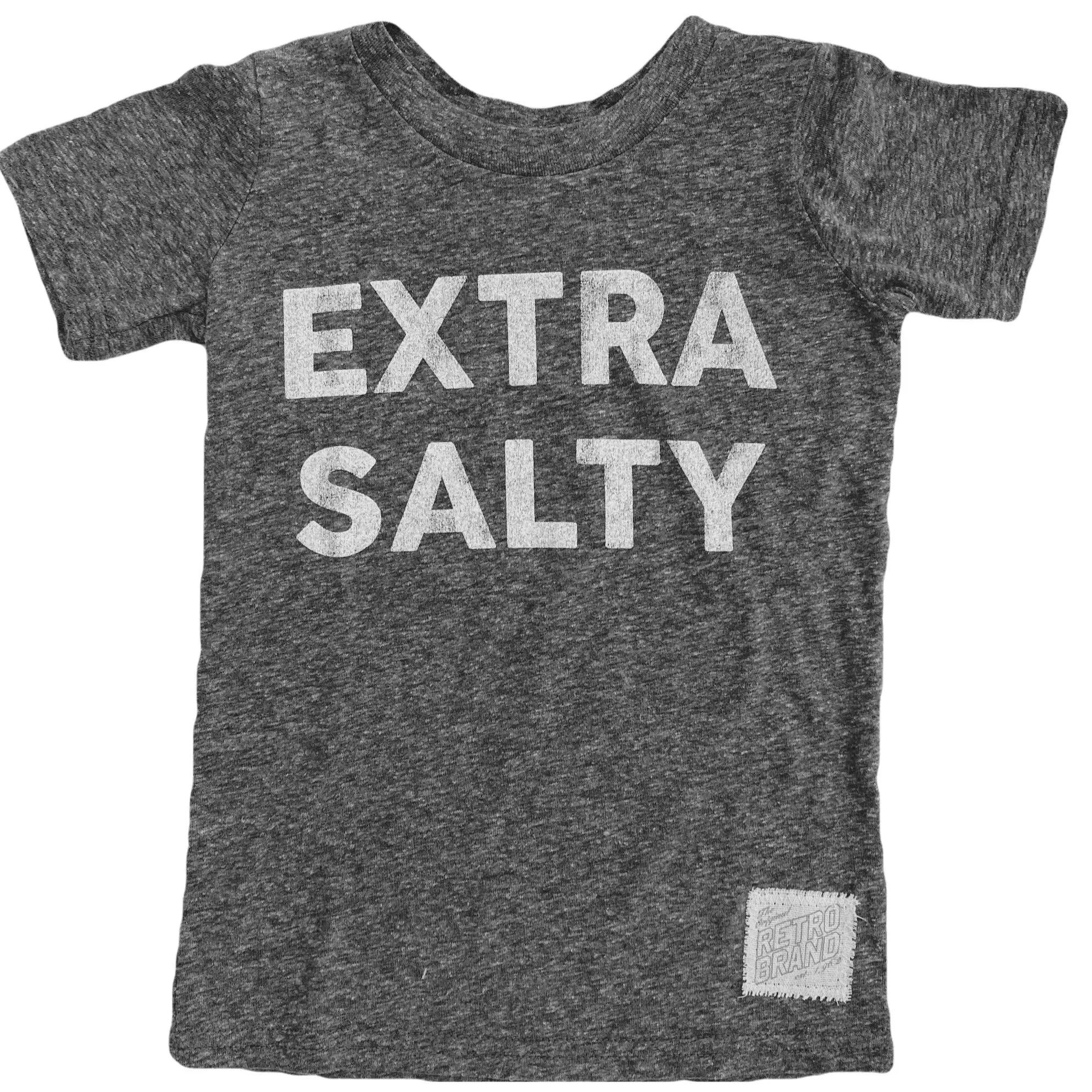 Retro Brand - Extra Salty Tee in Heather Grey