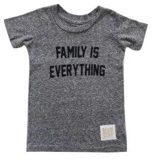 Retro Brand - Family Is Everything Tee in Heather Grey