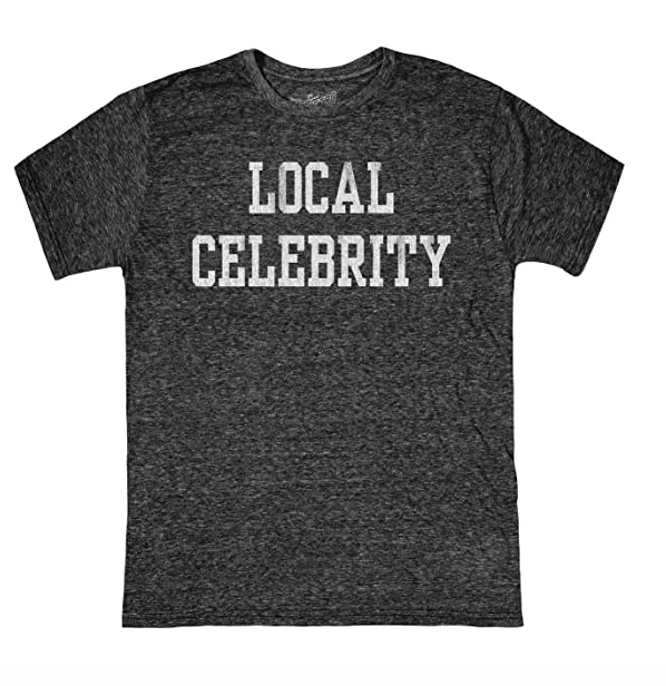 Retro Brand - Local Celebrity Tee in Charcoal