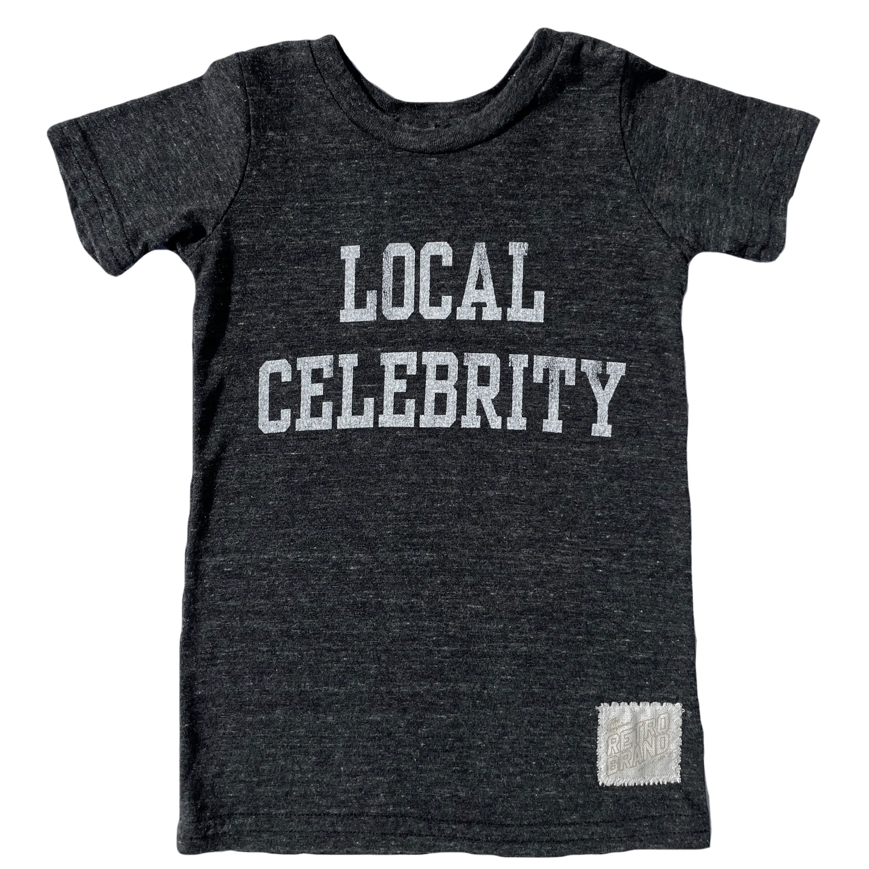 Retro Brand - Local Celebrity Tee in Charcoal