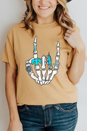 Rockin' Turquoise Short Sleeve Relaxed Fit T-Shirt