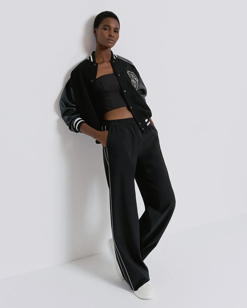 SALE Pants with piping details
