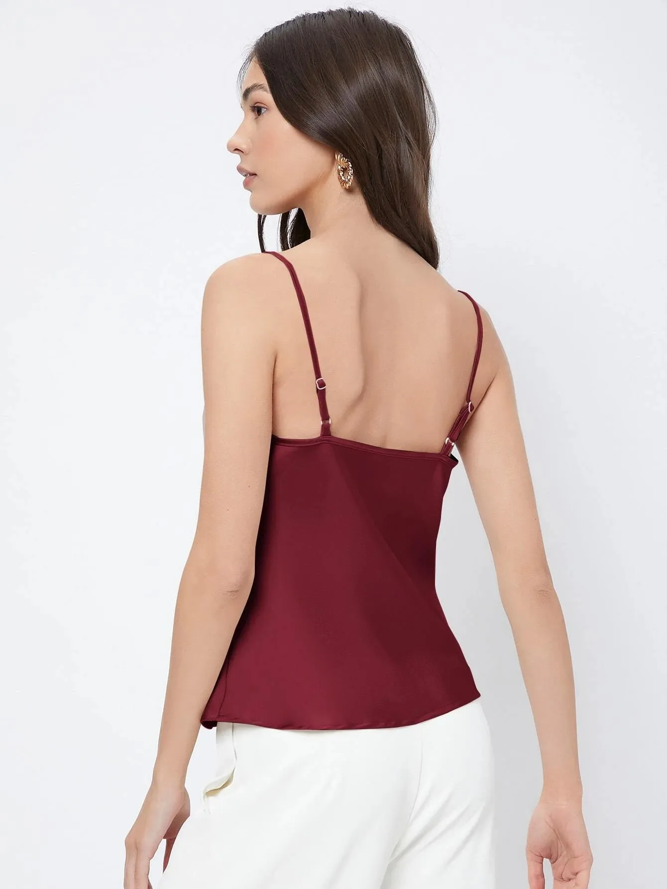 SHEIN BIZwear Cowl Neck Cami Top