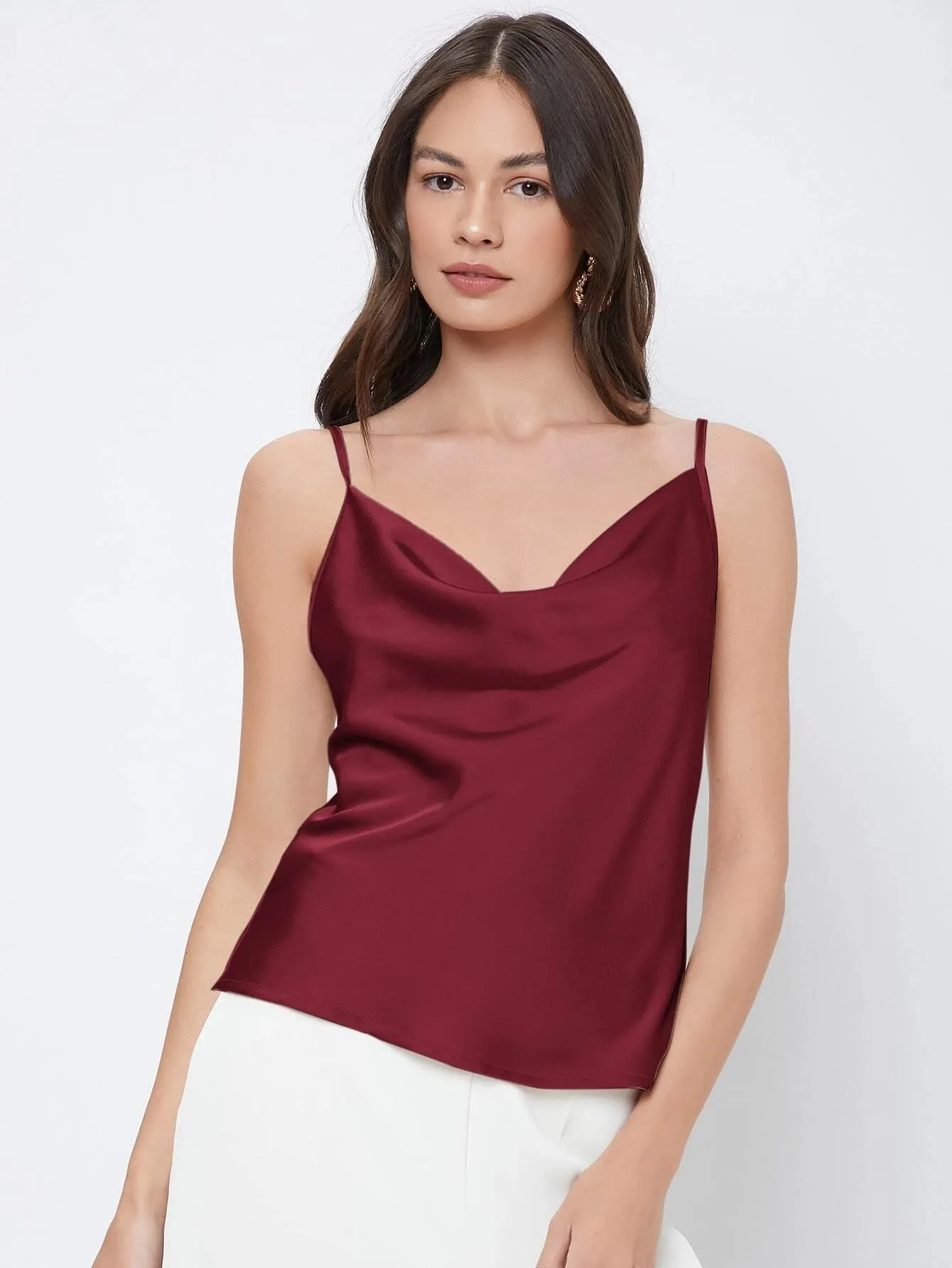 SHEIN BIZwear Cowl Neck Cami Top