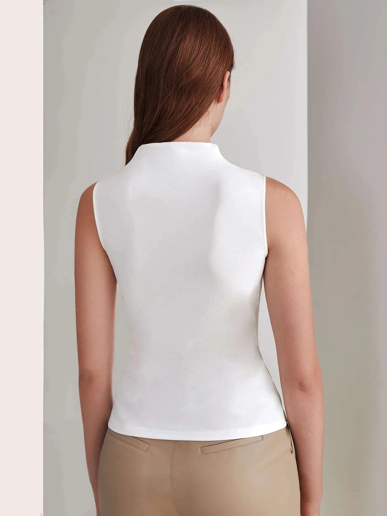 SHEIN MOTF Premium Slim Wrap Tank Top