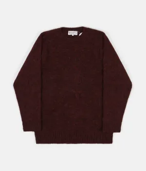 Shetland Woollen Co. Shaggy Crewneck Sweatshirt - Ruby