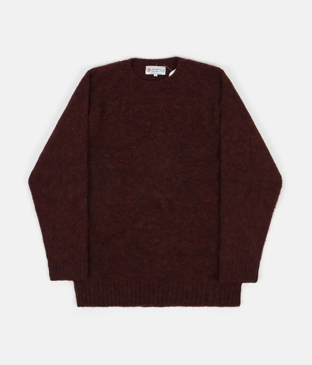 Shetland Woollen Co. Shaggy Crewneck Sweatshirt - Ruby
