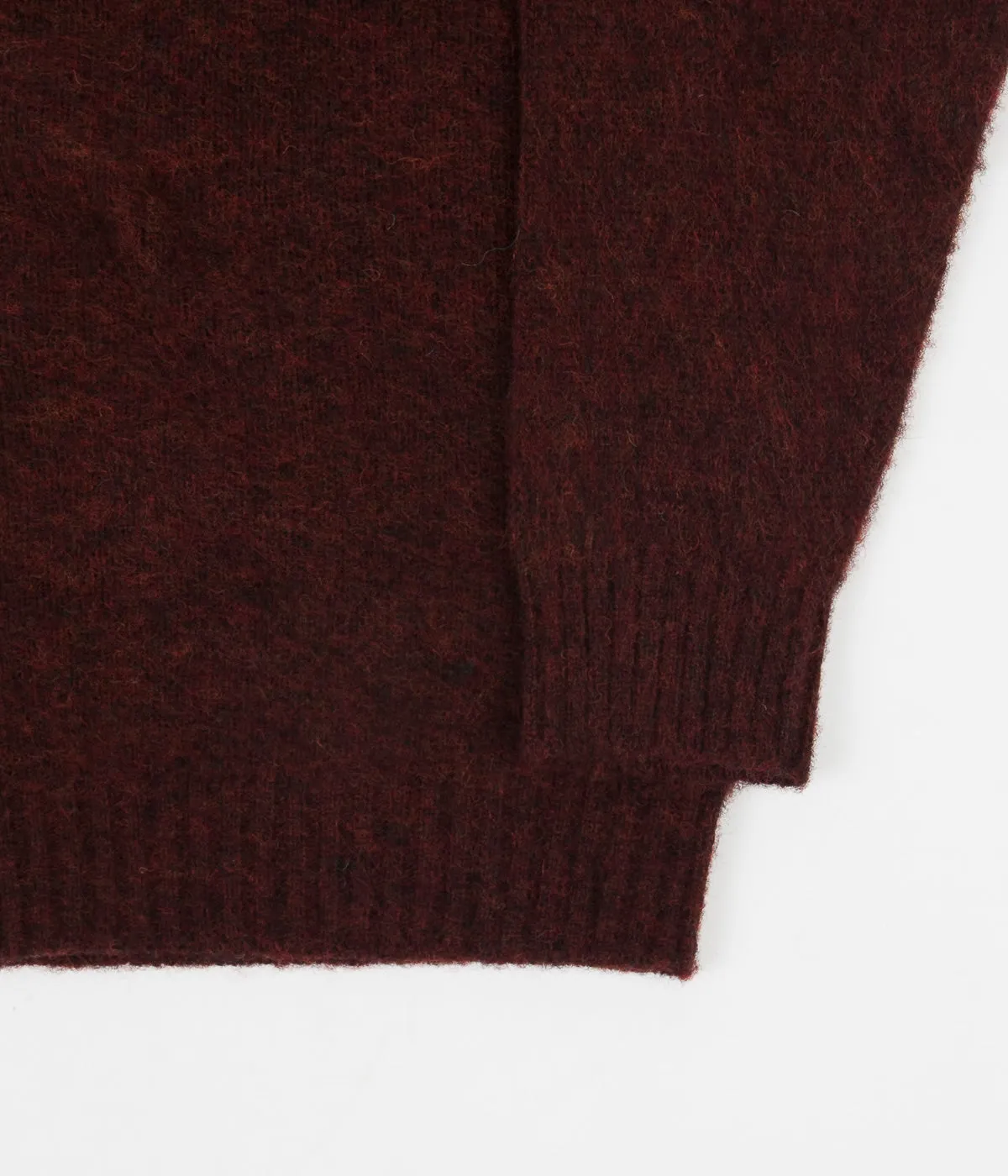 Shetland Woollen Co. Shaggy Crewneck Sweatshirt - Ruby