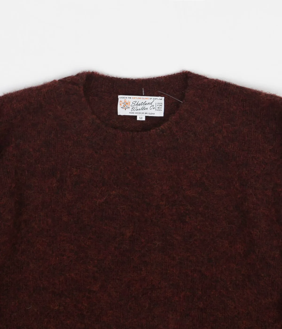 Shetland Woollen Co. Shaggy Crewneck Sweatshirt - Ruby