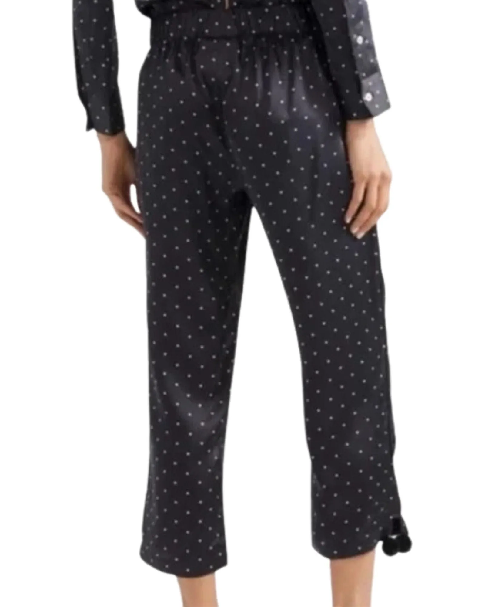 Silk Polka Dot Pants