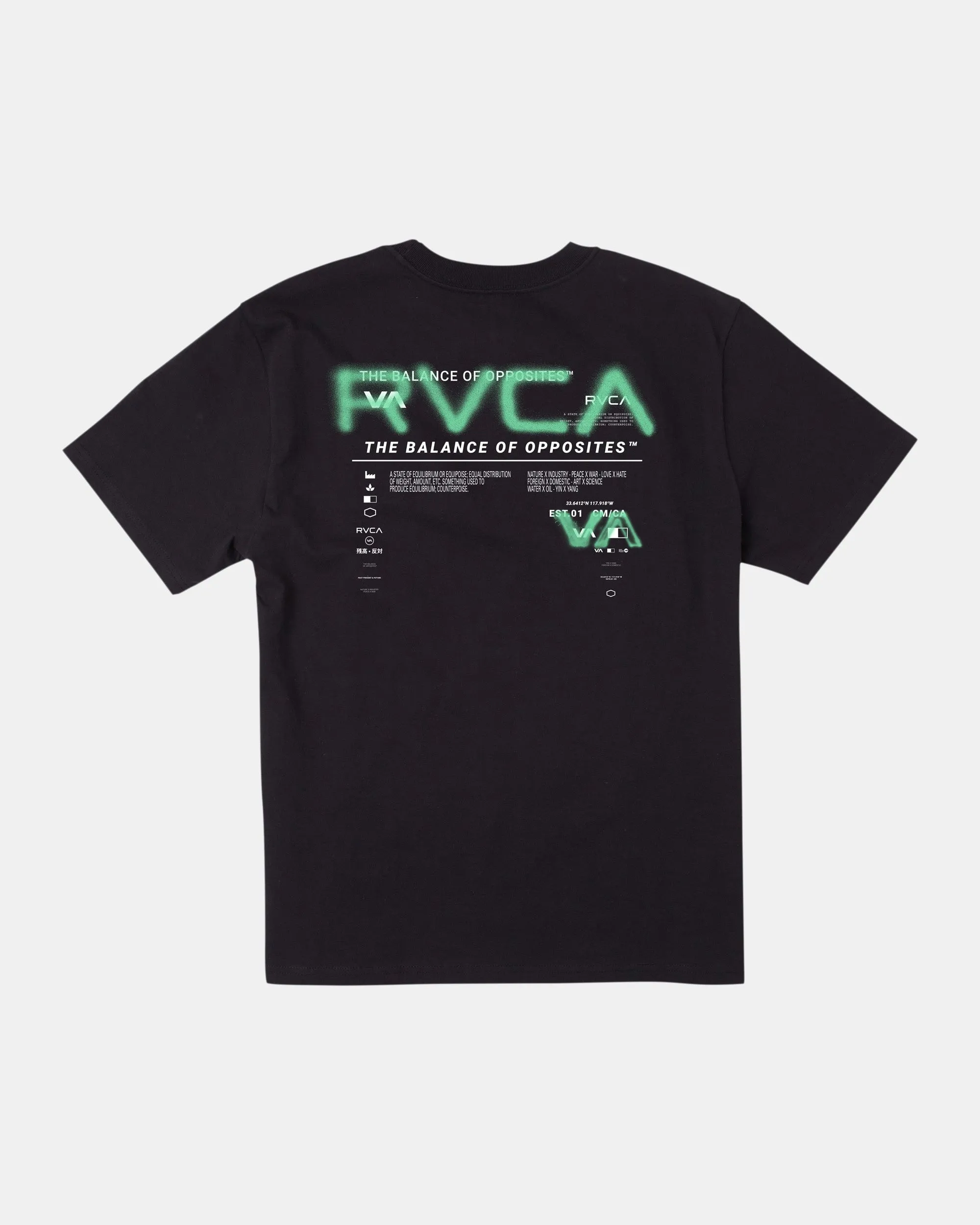 Spray Text Tee - Black