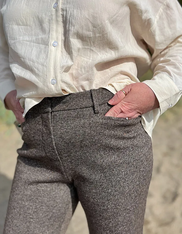 Stehmann Editta Pants in Toffee Tweed