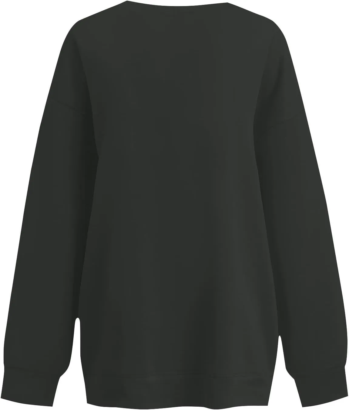 Sweatshirts For Women Oversized Crewneck Long Sleeve Hoodie Pullover Trendy Solid Fall Winter Clothes 2024