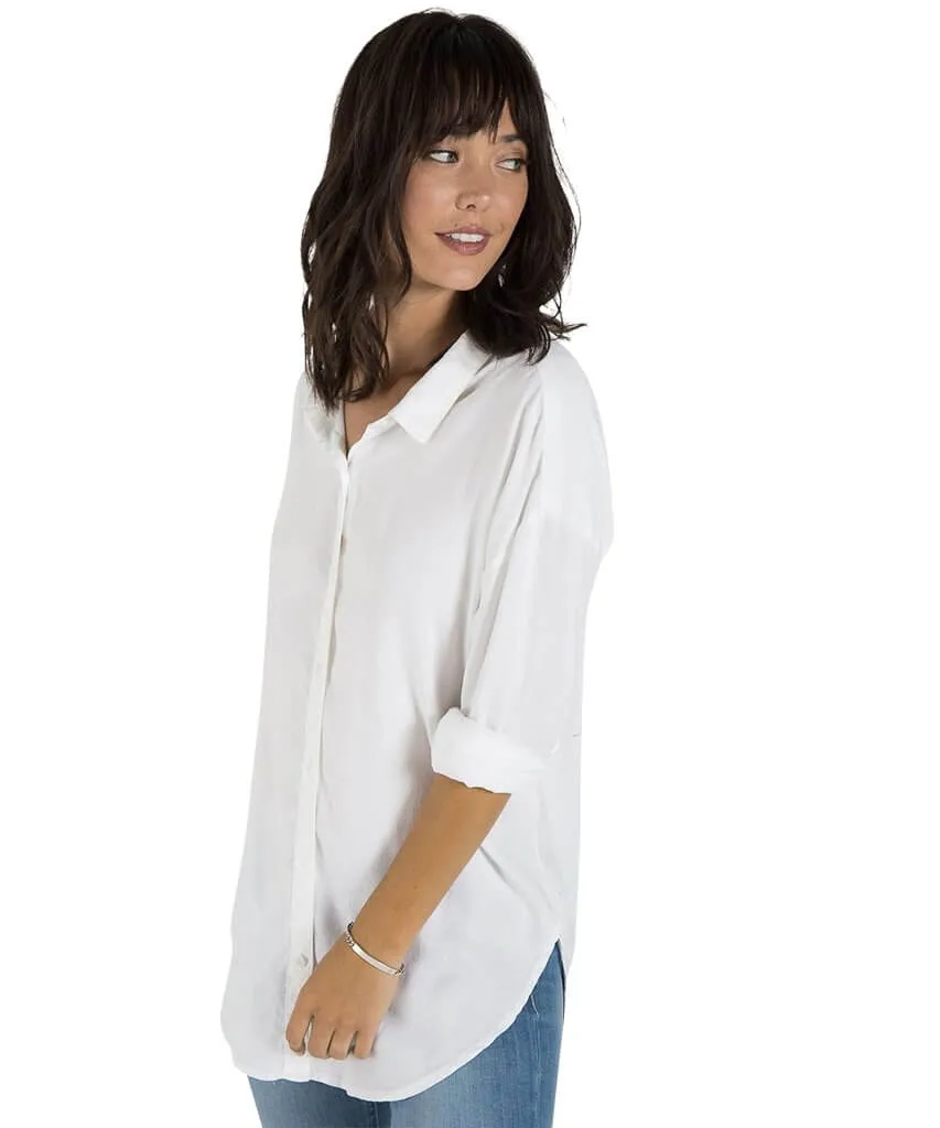 Tie Back LS, White