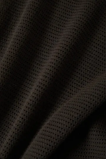 Varsity Football Mesh T-Shirt | Washed Black