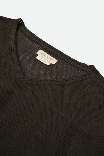 Varsity Football Mesh T-Shirt | Washed Black
