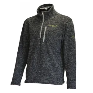 Wolf Half-Zip Knitted Fleece Grey