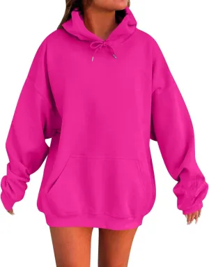 Womens Oversized Hoodies Winter Fleece Sweatshirts Pullover 2024 Fashion Tops Trendy Outfits