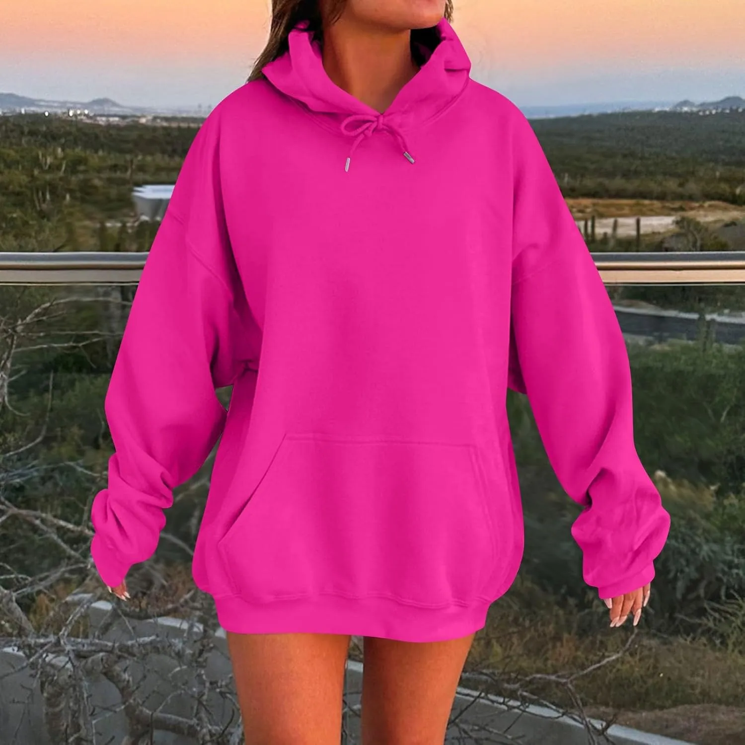 Womens Oversized Hoodies Winter Fleece Sweatshirts Pullover 2024 Fashion Tops Trendy Outfits