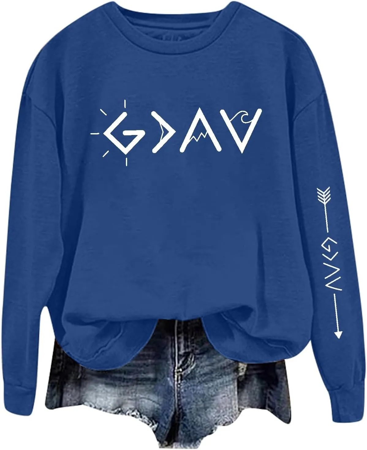 Womens Sweatshirt Trendy Casual Comfort Tshirts Drop Shoulder Long Sleeve Round Neck Oversized Sweatshirts Outfits